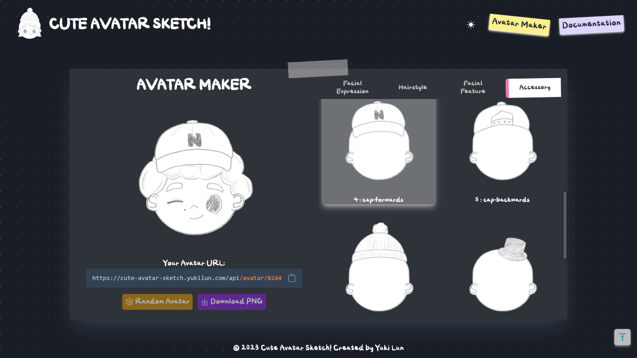 Cute Avatar Sketch labtop detail 2 back